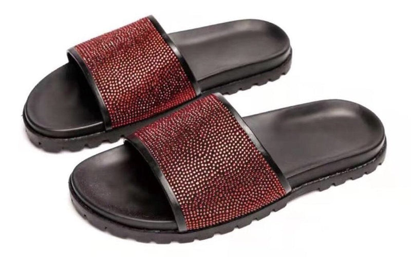 D N A Stones Slide Black and Red - Action Wear