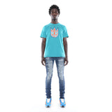 Cult Of Individuality  SHIMUCHAN LOGO T-Shirt - Tile Blue