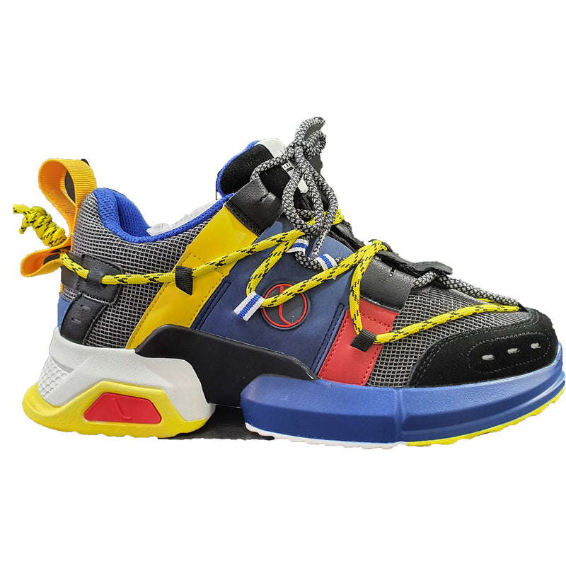 Javi Unreal Sneaker For Men - Navy/Yellow - Action Wear