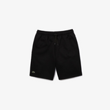 Men's Lacoste SPORT Tennis Fleece Shorts Black 031 - BLVD