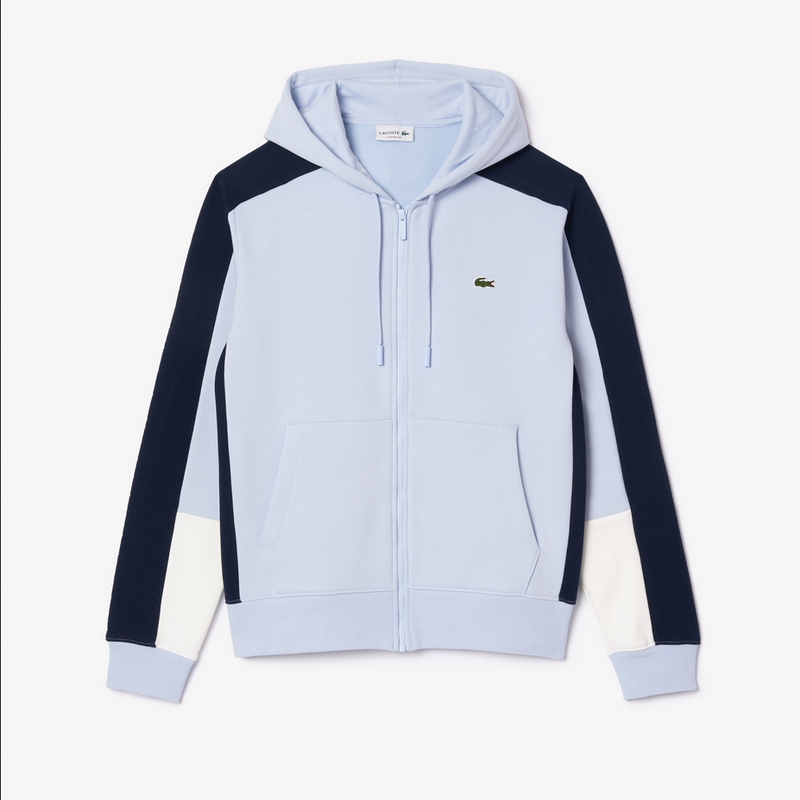 Mens light blue zip up hoodie sales