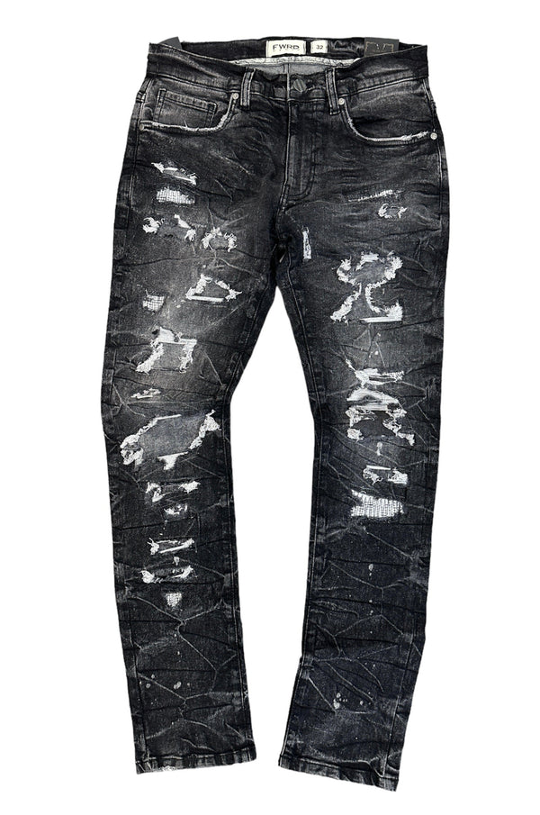 FWRD Denim Men Vapor Denim Jeans (Wash Black)