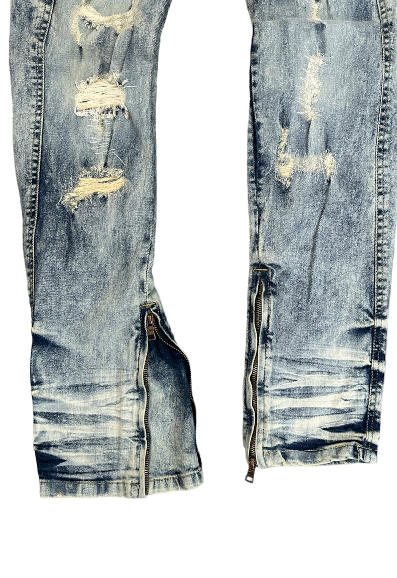 FWRD Denim Men Stacked Jeans With Zipper (Ice Tint)