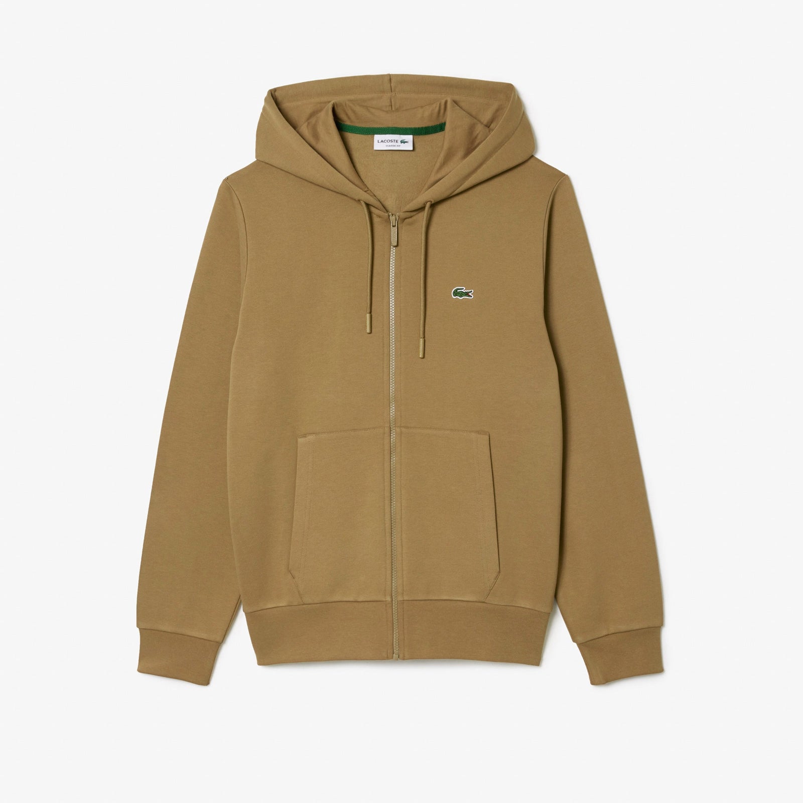 Lacoste Men's Kangaroo Pocket Zip Up Hoodie & Tapered Fit