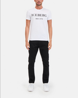 Iceberg Men's Heritage Logo Grey T-shirt Black/White