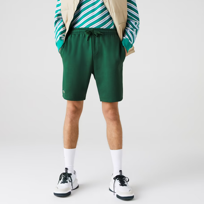 Men's Lacoste SPORT Tennis Fleece Shorts Green 132