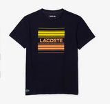 Men's Lacoste SPORT Stylized Logo Print Organic Cotton T-shirt Navy