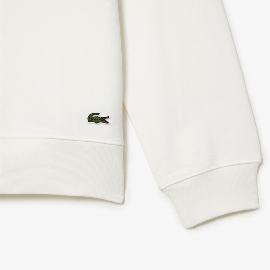 CLUBHAUS ×LACOSTE Crew Sweat ホワイトXL Lacoste Crew Neck Sweatshirt White at CareOfCarl.com