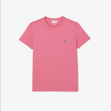 Men’s Lacoste Crewneck Pima Cotton Jersey T-shirt - Pink 2R3