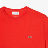 Men’s Lacoste Crewneck Pima Cotton Jersey T-shirt - Watermelon 02K