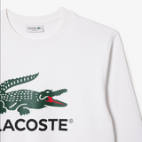 Lacoste Men's Classic Fit Cotton Fleece Sweatshirt - White 001
