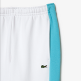 Lacoste Men's Colorblock Zip-Up Hoodie & Sweatpants Set - White Turquoise RI6