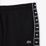 Lacoste Men's Logo Stripe Zip-Up Hoodie & Jogger Set - Black