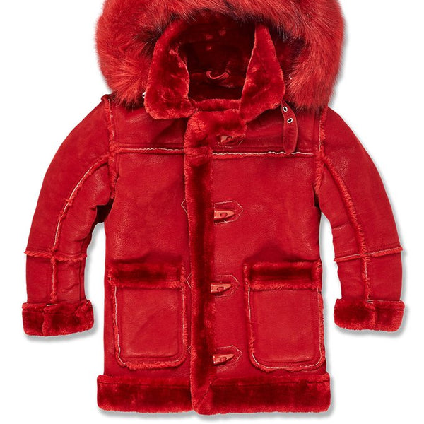 Kids Denali Shearling Jacket Red JC91540K Action Wear