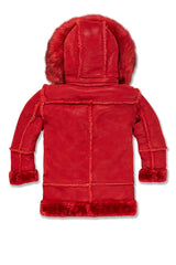 Kids Denali Shearling Jacket - Red - JC91540K