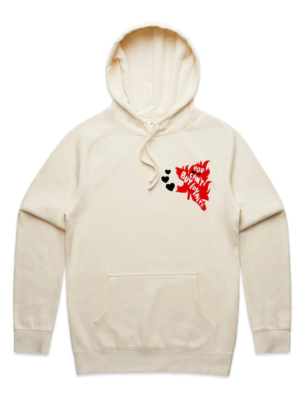 CANT BUY LOYALTY (RED) HOODIE - CREAM