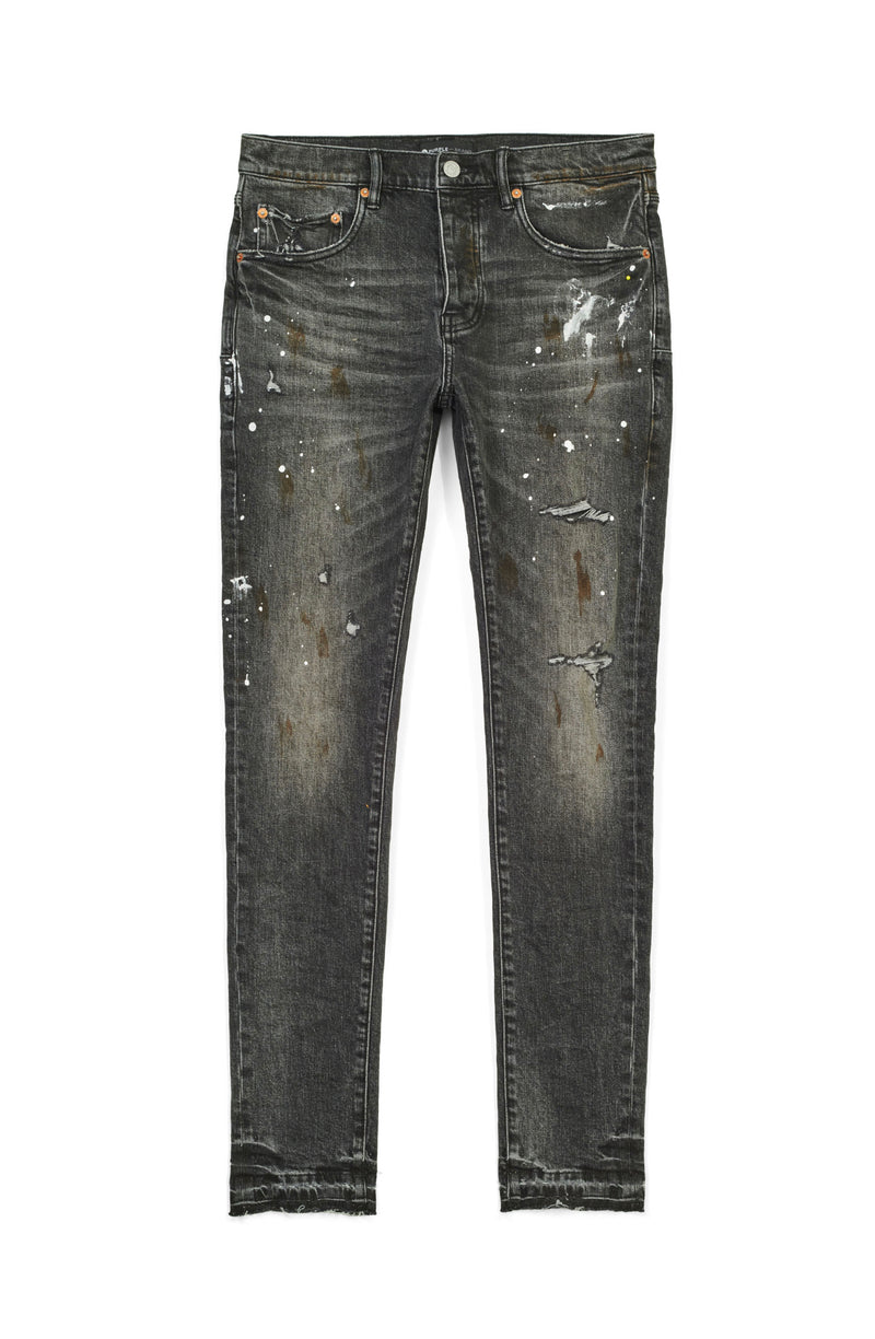 Purple-Brand Jeans with Paint splatter. Style No. P001. Size 34.