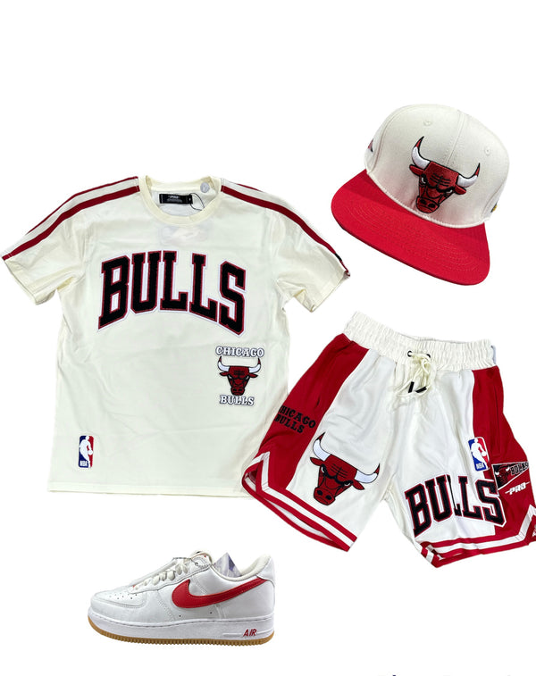 Pro Standard Chicago Bulls Short Set - Cream
