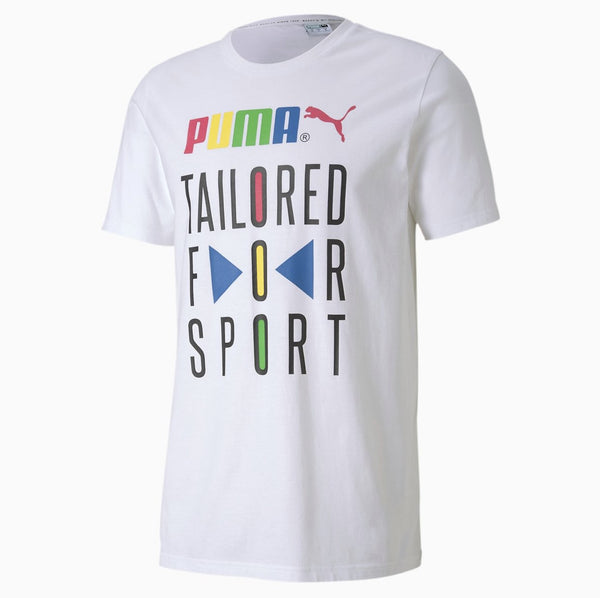 Puma Tailored for Sport Men's Graphic Tee White - Action Wear