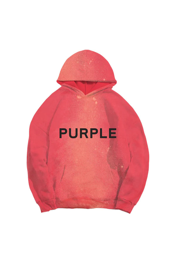 PURPLE BRAND MEN FRENCH TERRY PO HOODY POPPY RED - P447-FHPR223