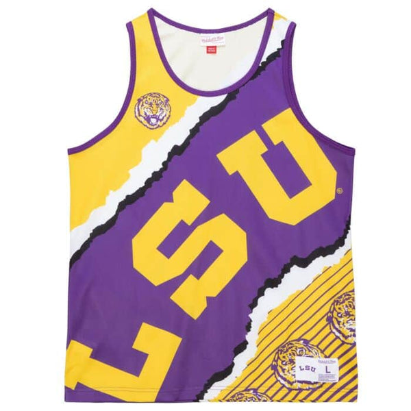 MITCHELL & NESS Louisiana State University JUMBOTRON 2.0 SUBLIMATED TANK & SHORT SET