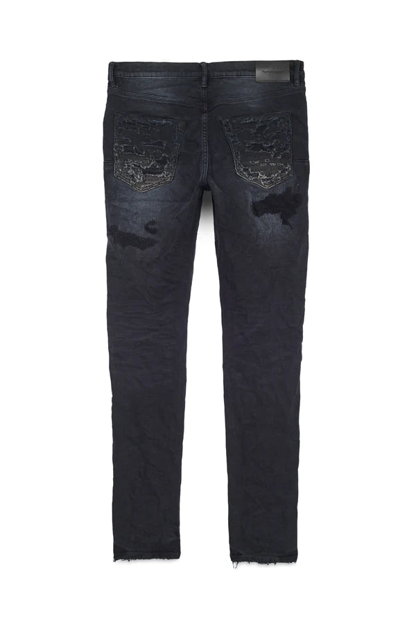 Purple Brand Jeans Mens Slim Fit Low Rise P001 Black $295 Size 38/32